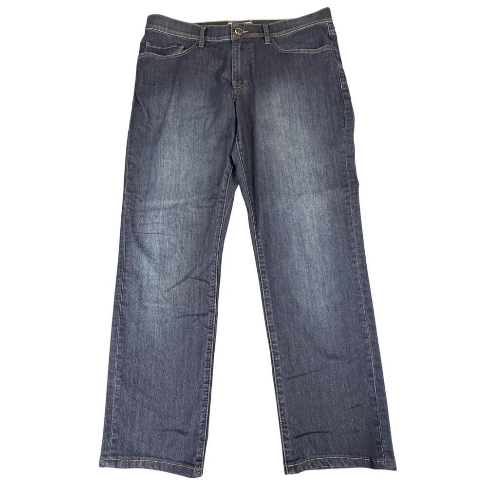 Travis Mathew Jeans Mens 36x28 Blue Straight Leg Stretch Denim Casual Pants